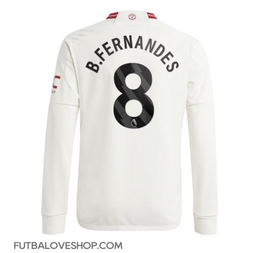 Dres Manchester United Bruno Fernandes #8 Tretina 2023-24 Dlhy Rukáv